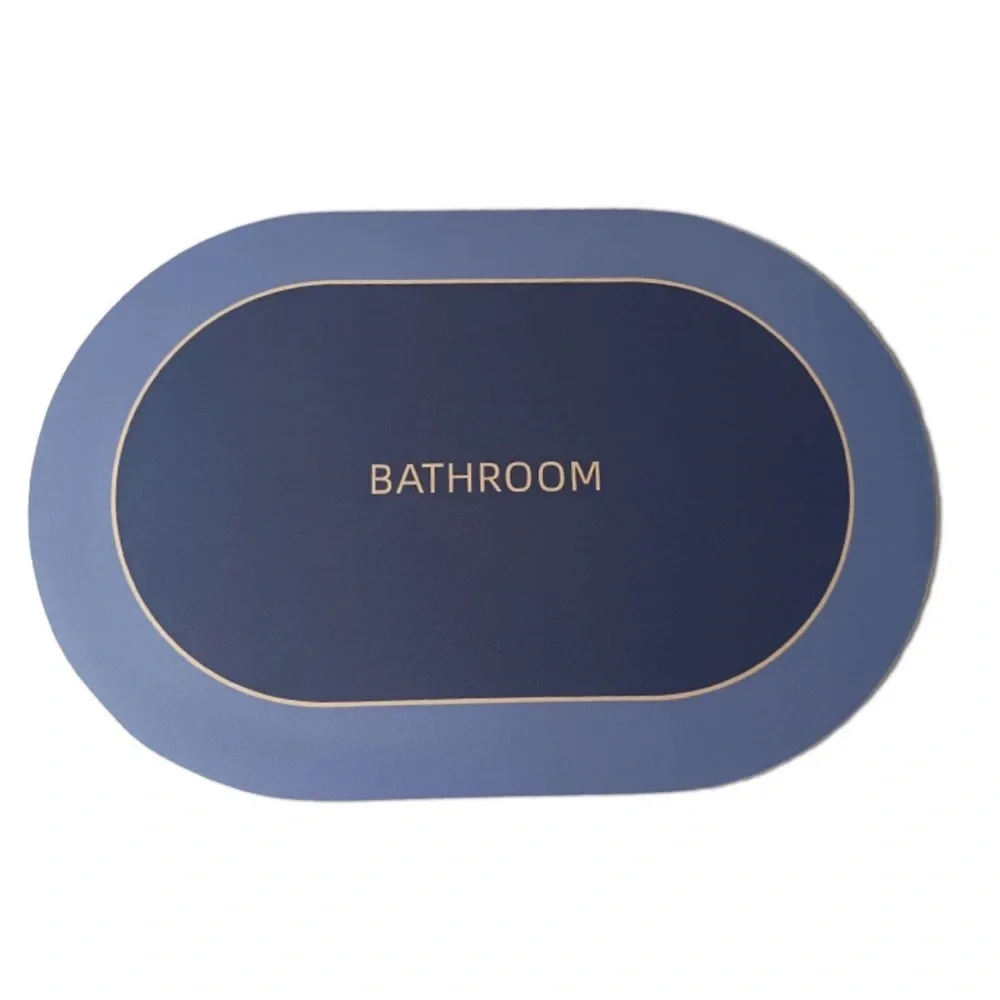 Non Slip Diatom Mud Shower Mats Super Absorbent